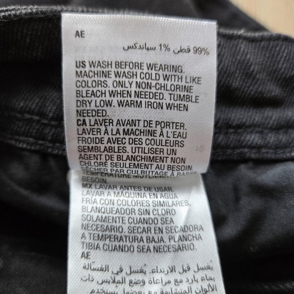 Style & Co Women's 10 Black Straight Leg Denim Blue Jeans EUC - Picture 9 of 12